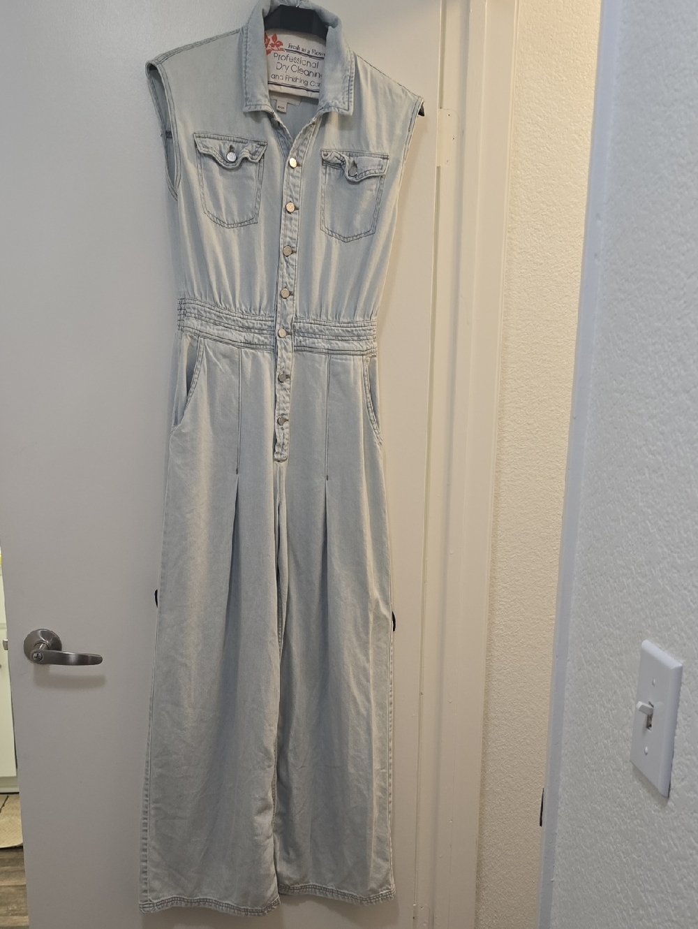 Habitual Pale Blue Denim Jumpsuit